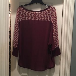 Precious Top Mossimo XL NWOT Hi-Lo Cute!